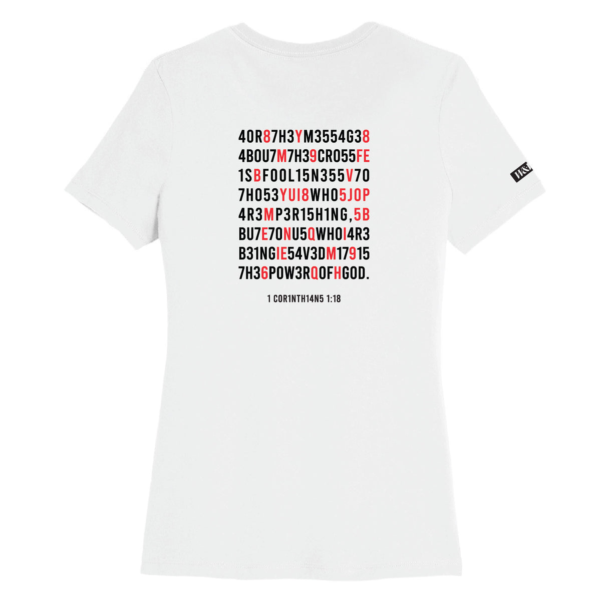 Hidden Wisdom (Large Print) - Premium Womens Crewneck T-shirt