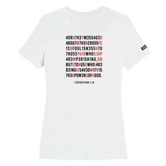 Hidden Wisdom (Large Print) - Premium Womens Crewneck T-shirt