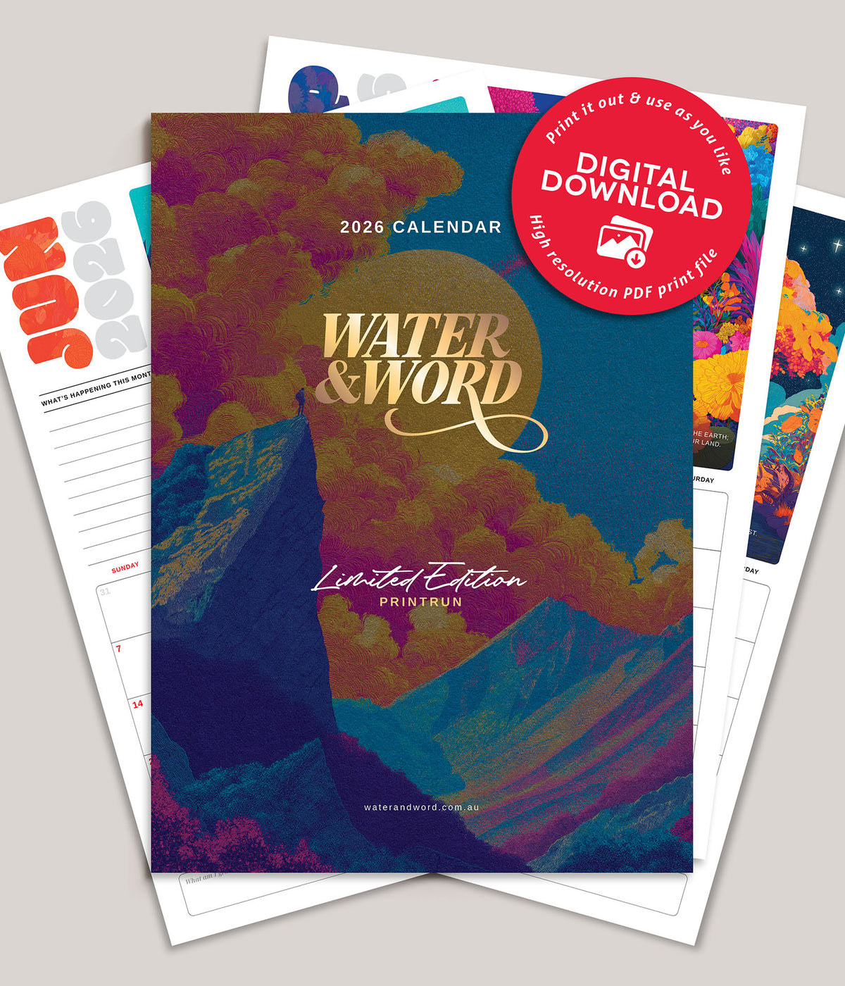 2026 Wall Calendar (DIGITAL DOWNLOAD)